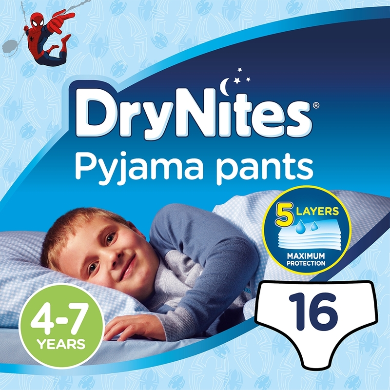 HGS DP DryNites Jumbo 4-7Yrs 4x16Pcs